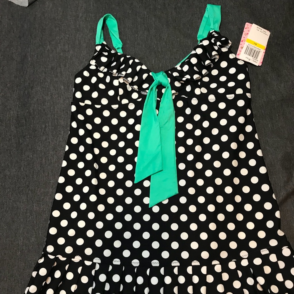 Betsy Johnson swimwear M-L Black Coverup